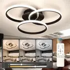 Modern Led Ceiling Light Fixtures with Remote Control, Dimmable Flush Mount C...