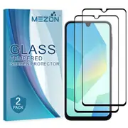 [2 Pack] Full Coverage Samsung Galaxy A16 5G Tempered Glass Crystal Clear Premium 9H HD Screen Protector by MEZON (Galaxy A16 5G, 9H Full)