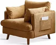 Sofas and Couches Retro Sofa Chair Small Apartment Living Room Single Seat Sofa Modern Minimalist Home Fabric Leisure Chair for Living Room Corner Chair Bedroom Salon Office (Color : C)