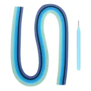 Paper Quilling Strips, 21.3" 3mm with Pen(Blue, 120 Strips)