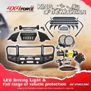 4X4FORCE Armor Bullbar 3 LOOP Light Winch Side Step for Toyota Hilux Vigo 05-11