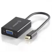 O-ALOGIC 15cm Mini DisplayPort to VGA Adapter Male to Female Black MDP-VGBK-ADP