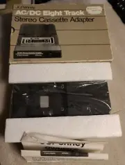 JCPenney AC/DC Eight Track Stereo Cassette Adapter vtg Electronics New Old Stock