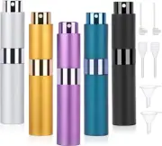 Segbeauty Travel Perfume Refillable Bottle, 5Pcs 10ml Premium Perfume Atomise...