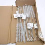 12 Pack Tough Guy 1YTE6 Pipe Brushes Looped Handle Poly Bristle 12" L 1/2" Dia