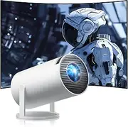 Seseno Projector, Full HD 4K Support, Car Keystone Correction, Mini Projector with Android OS 11 WiFi6 and Bluetooth, Home Cinema / Outdoor Projector Mobile Phone for Frie TV Stick/Laptop/iOS/Andorid