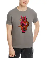 John Varvatos Peace Snake Graphic Tee