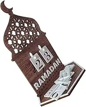 Operitacx Wooden Ramadan Countdown Calendar Eid Mubarak Decorations 30 Days Eid Calendar