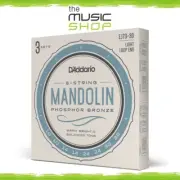 3 Pack, D'Addario 10-38 Light Phosphor Bronze 8 String Mandolin Strings EJ73-3D