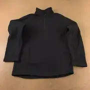 Devon Jones Adult Medium Black Bristol Sweater Fleece Quarter-Zip Pullover DG792