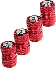 Alipis 4pcs Paw Print Tire Valve Caps Durable Splashproof Auto Valve Stem Covers for Trucks and Cars Stylish Vehicle Accessories