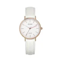 在飛比找PChome24h購物優惠-【LICORNE力抗錶】 極簡主義清新風手錶 (白/米白 L