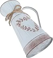 STOBAZA Floral Arrangement Pot Metal Rustic Vase for Home Office Decoration