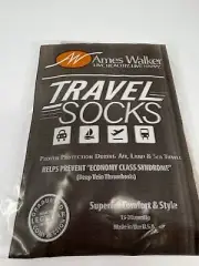 Ames Walker Women's Travel Socks Tan Large NWT