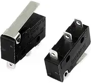 Micro Switch,Mini Switch, 2 Pcs KW11-3Z AC 250V 5A 1NO 1NC 3 Terminals Lever Arm Micro Switches
