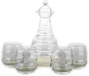 Natures Design Alladin Water Jug Pitcher Carafe Gold 1.3 L + 4 Cups Mythos Gold