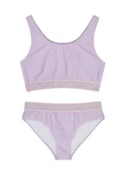 Off-white Kids Logo-jacquard Bikini set (4-10 Years) - Lilac - 04YR (4 Years) 04YR (4 years)