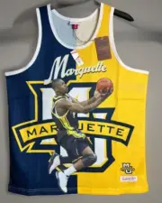 Mitchell & Ness Sublimated Player Tank XL Jersey Marquette Dwyane Wade Men's NWT