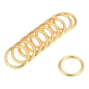 25 Pcs O Ring Buckle 0.8"(20mm) O-Rings Gold Tone for Hardware Bags Craft DIY