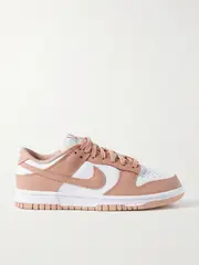 [Nike] Nike - Dunk Low Leather Sneakers - Antique rose - US7 US 7 Pink