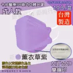 【令和】雙鋼印韓版成人3D醫療口罩4盒組-薰衣草紫(特殊色 KF94 40入/4盒)