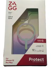J9. ZAGG Milan Snap Ultra Slim Phone Case Apple iPhone 15 Pro Max - Iridescent