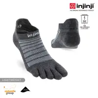 在飛比找momo購物網優惠-【Injinji】Run輕量羊毛五趾隱形襪NX[石板灰]NA