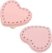 2pcs Cute Drawer Handle Pulls Brass Handles for Children's Room Wardrobe Doors Drawers Heart Shaped Dresser Knobs Kids Dresser Knobs Handle