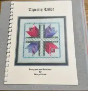 Vintage 1999 Mary Clubb TAPESTRY TULIPS Needlepoint Canvas & Stitch Guide