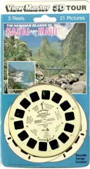 The Hawaiian Islands of Kauai and Maui 1974 3d View-Master 3 Reel Packet SEALED