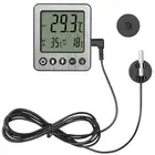 Digital Alarm Refrigerator Freezer Thermometer w Temperature Alarm & Xtra Sensor