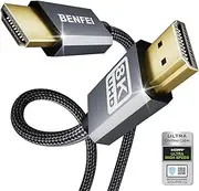 4K@120Hz HDMI to HDMI 2.1 Cable, 48 Gbps, Aluminum Shell, Nylon Braided