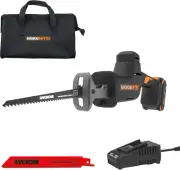 20V Compact Electric Cordless Reciprocating Saw, 1” Stroke Length, Brushless Mot