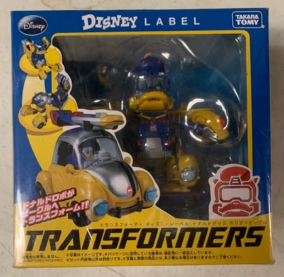 Donald Duck Transformers Disney Label Takara Tomy Vehicle Toy Japan Sealed
