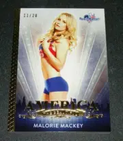 2017 Benchwarmer MALORIE MACKEY America the Beautiful #11 Gold Foil Variant/20