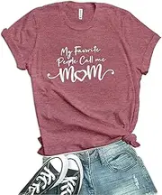 [Decrum] Im Moms Favorite T Shirt - Sarcastic Graphic Funny T Shirts for Women