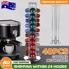 40Pods Capsule Dispenser For Nespresso Capsules Coffee Pod Holder Storage Stand