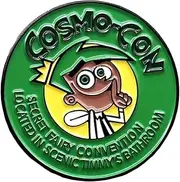 [Pinstant] Cosmo-Con Secret Fairy Convention The Fairly OddParents Wanda and Cosmo Cartoon Animated TV Show 1.2" Enamel Pin Badge, 1.2 Inches, Enamel, enamel