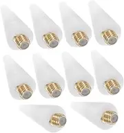 COHEALI 10pcs Wax Head Point Drill Pen Double Head Nail Point Drill for DIY Nail Art Rhinestones Manicure Tools Metal Tip Random Color