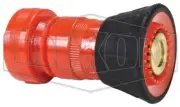 Dixon 1" F.NST Red Polycarbonate Fog/ Straight Stream Fire Hose Nozzle, new