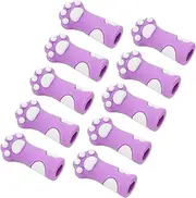 PLAFOPE Tweezers Sleeve Cuticle Nipper Protector 10pcs Silicone Nipper Cover Knitting Needle Stopper Nail Cuticle Scissors Cap