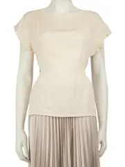 Cream Tie Strap Top