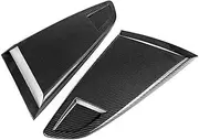 1/4 Quarter Car Rear Side Window Louver Side Vent Scoop Cover Trim Side Vent Scoop Cover Compatible for Ford Compatible for Mustang 2015-2020 2Dr(Carbon Fiber Look)