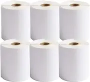 4” X 6” Direct Thermal Labels, 250 Labels Per Roll, Permanent Adhesive, White Mailing Postage Shipping Labels for Thermal Printer (6 Rolls)