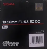 Brand New Sigma Zoom SuperWide 10-20mm F4-5.6 EX DC Canon Rrp$899 Made In Japan