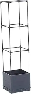 JISADER Tomato Planter Box with Trellis Tomato Cage Flowerpot Creative Raised Garden Bed Plant Pot for Climbing Plant Indoor Outdoor, 3 Tiers
