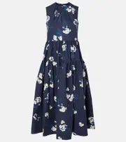 [Erdem] Erdem Cotton midi dress AU 8 blue