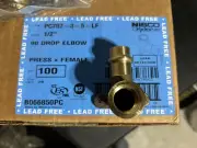 FULL CASE - 100 - 1/2" PROPRESS NIBCO COPPER PRESS FEMALE ELBOWS with EARS VIEGA