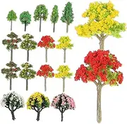 60pcs Mini Trees for Crafts Artificial Plant Ornaments Plants Decorations Photography Props Plant Decor Artificial Plants Tree Plants for Sand Table Mini Plants Realistic Trees