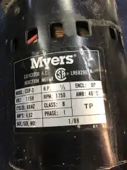Myers CSP-3 1-Phase AC Induction Motor, 1/3hp (R20)